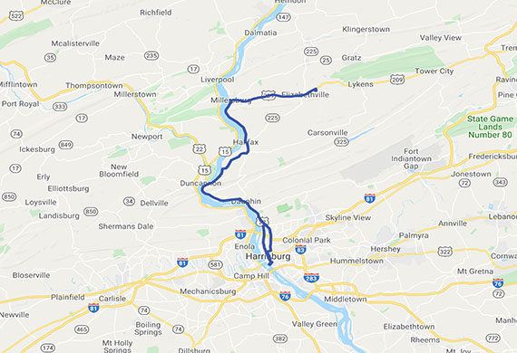 route 23 map